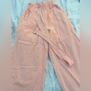 Pink Plaid Pants